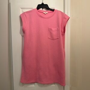 Entro Pink Textured Mini Dress